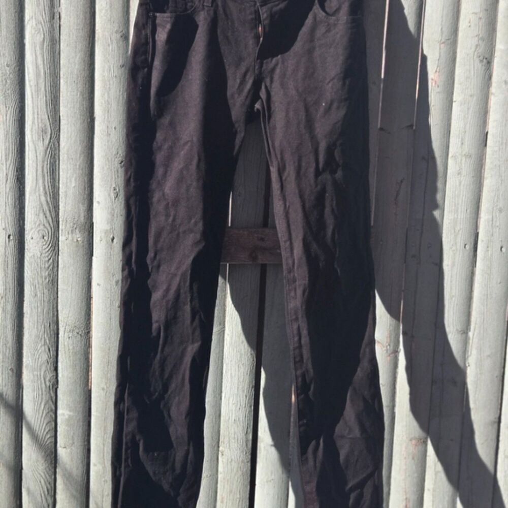 David Kahn Los Angeles Black Skinny Jeans Made in USA Stretch Denim Size 28